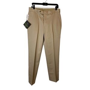 Jos A Bank Traveler Collection Khaki Pants Mens 32x32 Tailored Fit Twill Chinos